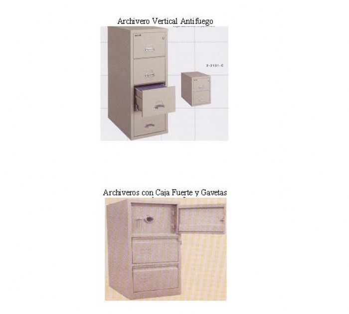 ARCHIVEROS DE SEGURIDAD CON CAJA FUERTE